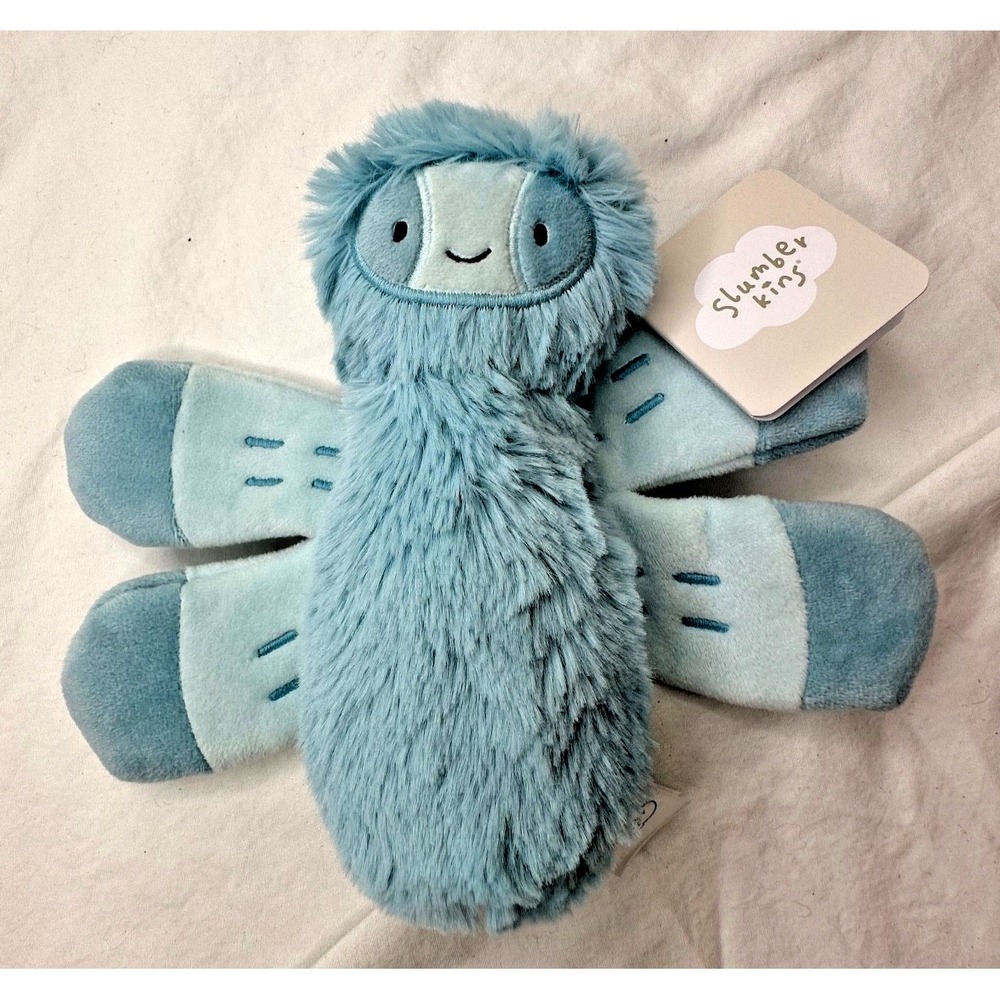 New Slumberkins Dragonfly Mini Plush Sky Blue Limited Edition